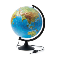 Глобус Земли физический  с подсветкой D=320 мм - «globural.ru» - Севастополь