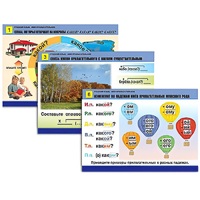 Комплект таблиц для начальной школы "Русский язык. Имя прилагательное" - «globural.ru» - Севастополь