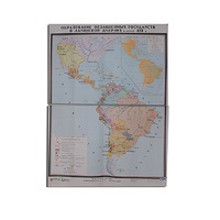 Учебная карта "Образование независимых государств в Латинской Америке" 1030*1420 мм (матовое, 2-стороннее лам.) - «globural.ru» - Севастополь