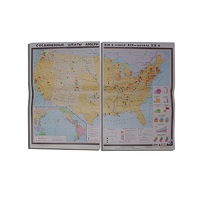 Учебная карта "США в конце XIX - начало XXвв" 1360*1000 мм (матовое, 2-стороннее лам.) - «globural.ru» - Севастополь