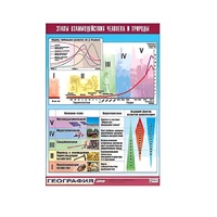 Таблица демонстрационная "Этапы взаимодействия человека и природы" (винил 100x140) - «globural.ru» - Севастополь
