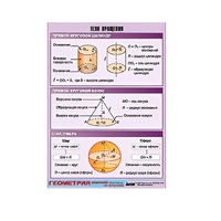 Таблица демонстрационная "Тела вращения" (винил 100х140) - «globural.ru» - Севастополь