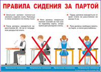 Таблица Правила сидения  за партой 1000*1400 винил - «globural.ru» - Севастополь