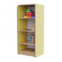 Открытый шкаф с полками из коллекции мебели «НЕГА» (цвет желтый) - «globural.ru» - Севастополь