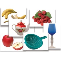 Набор предметных картинок "Фрукты, ягоды, орехи. Посуда" - «globural.ru» - Севастополь