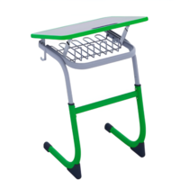 Парта одноместная с полиуретановой кромкой регулируемая по высоте и углом наклона столешницы - «globural.ru» - Севастополь