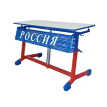 Стол ученический двухместный "Патриот-2о" на газовом лифте (р.гр. № 3-7 и наклоном столешницы) - «globural.ru» - Севастополь