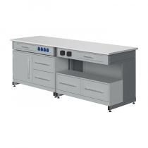 Стол лабораторный демонстрационный с электрическими розетками, автоматами аварийного отключения тока - «globural.ru» - Севастополь