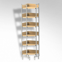 Стеллаж на металлокаркасе угловой - «globural.ru» - Севастополь