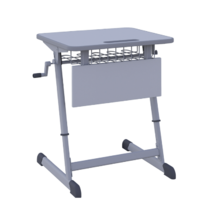 Парта одноместная Nomad V с полиуретановой кромкой регулируемая по высоте - «globural.ru» - Севастополь